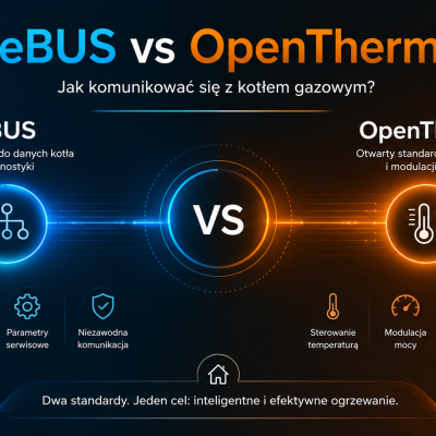 eBUS czy OpenTherm? Jak komunikować się z nowoczesnym kotłem gazowym i który protokół wybrać?